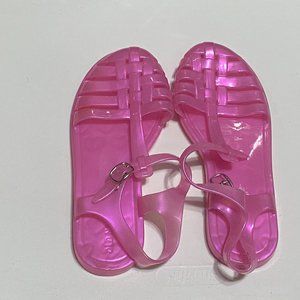 Old Navy Girl's Pink Sparkle M Fisherman Flat Sandal Size 3 (GENTLY LOVED)